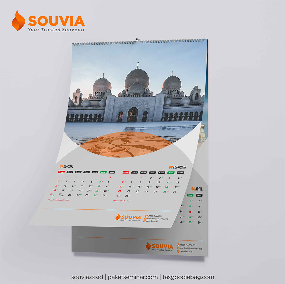 kalender dinding dwiwulan tanpa cover