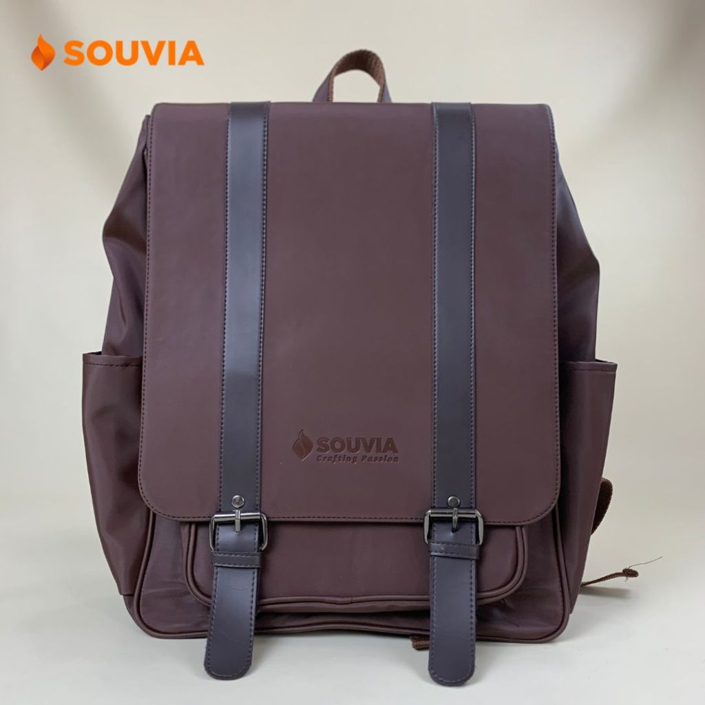 tas ransel laptop backpack kulit sintetis