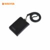 name tag dompet kulit dengan branding logo