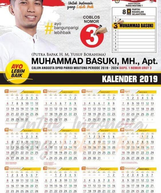 3 Contoh Kalender Caleg untuk Kampanye