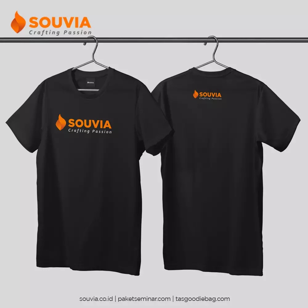 kaos dapat dicustom dengan desain yang sesuai dengan acara