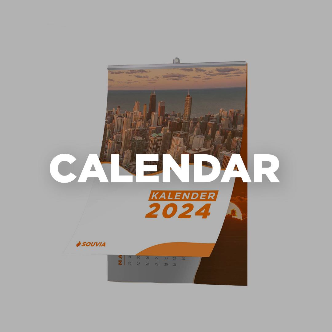 Kalender sebagai souvenir kantor untuk kebutuhan corporate.